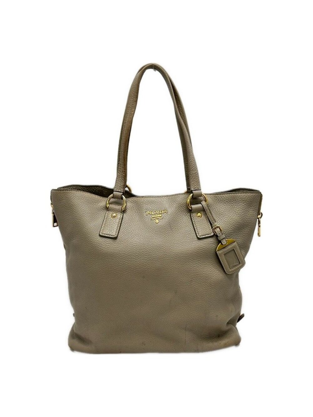Prada Tote Vitello Daino Beige Leather